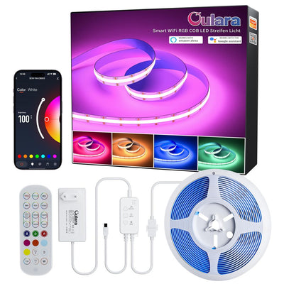 Pametni OULARA WiFi RGB COB LED trak – 6 m (poškodovana embalaža)