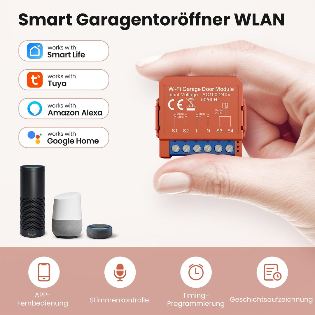 MIUCDA pametni WiFi modul za garažna vrata – Tuya / Smart Life