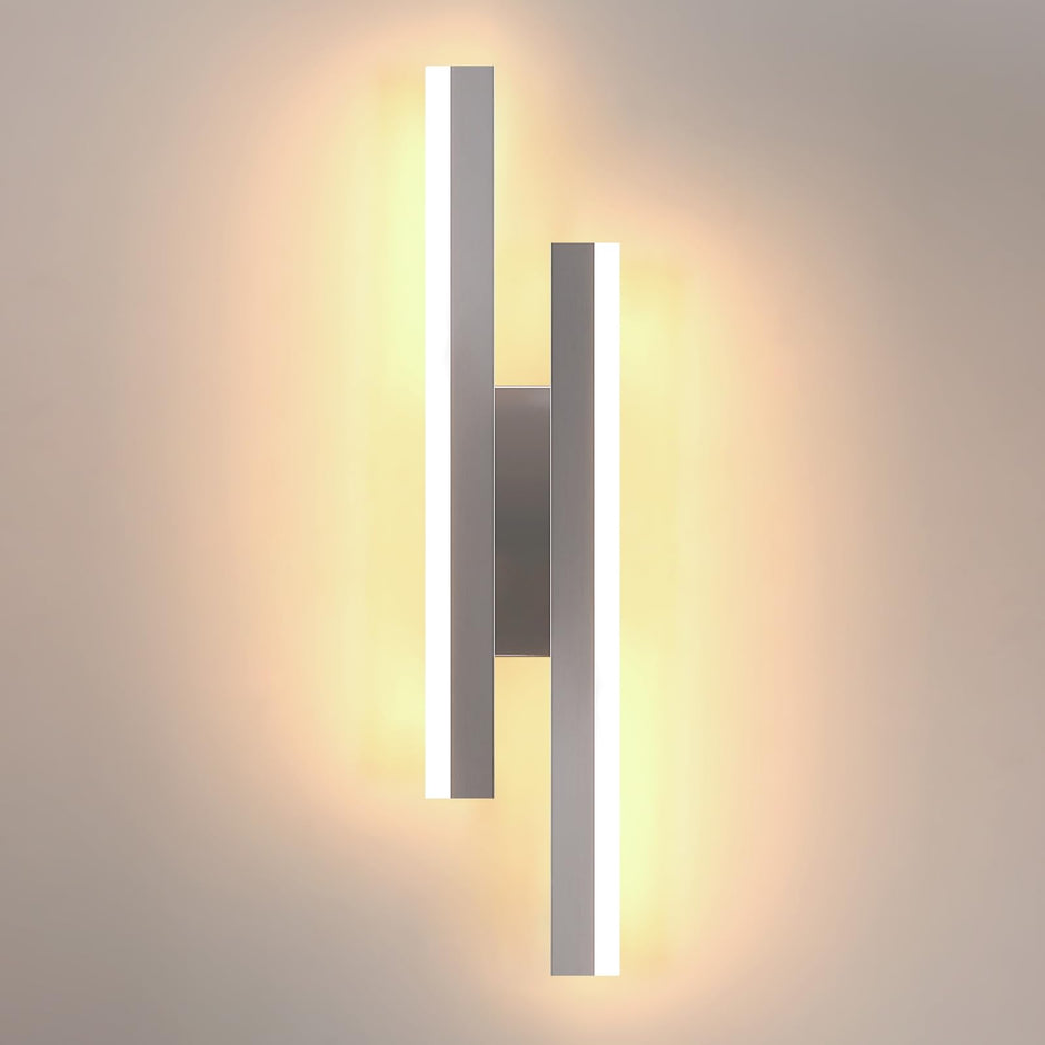 💡 Moderne LED-Wandleuchte 16W, Chrom, 3000K