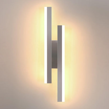 💡 Modern LED wall lamp 16W, chrome, 3000K