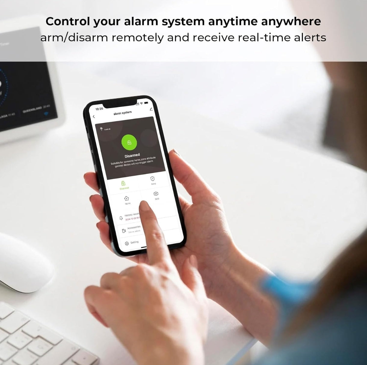 Pametni alarmni sistem XNY 4G + WiFi z zunanjo in notranjo kamero - naklikaj.si