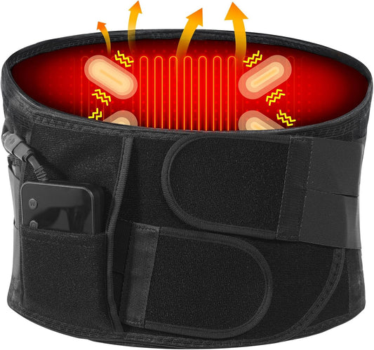 Grelno - masažni pas za hrbet – brezžični (baterija 5000mah), XL