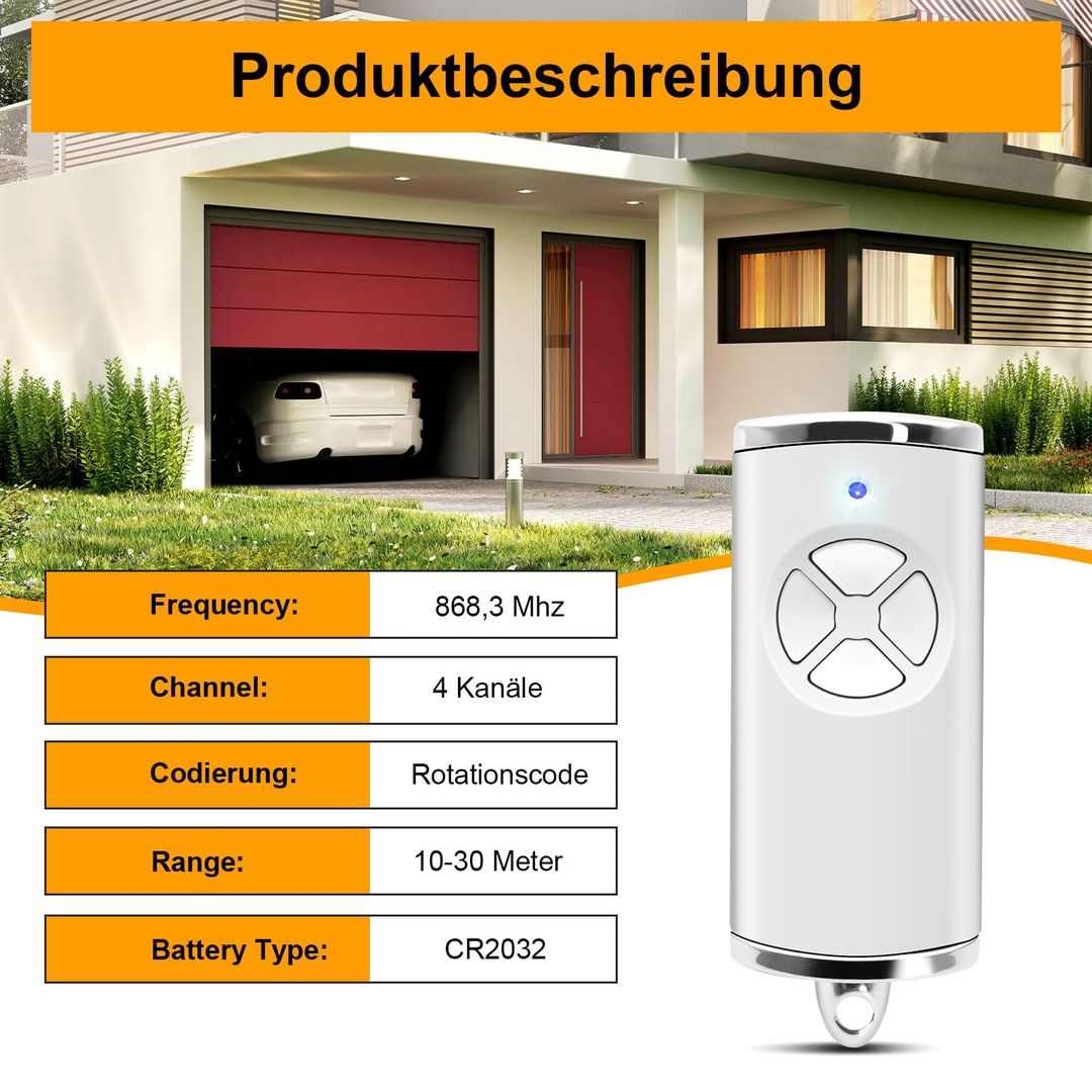 Daljinec za garažna vrata Hormann 868.3 BS MHz (2 kosa)