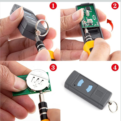 2x daljinec za garažna vrata Hormann 868 MHz (modri gumbi)