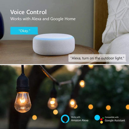 UCOMEN pametna zunanja WiFi vtičnica 4 kosi - naklikaj.si