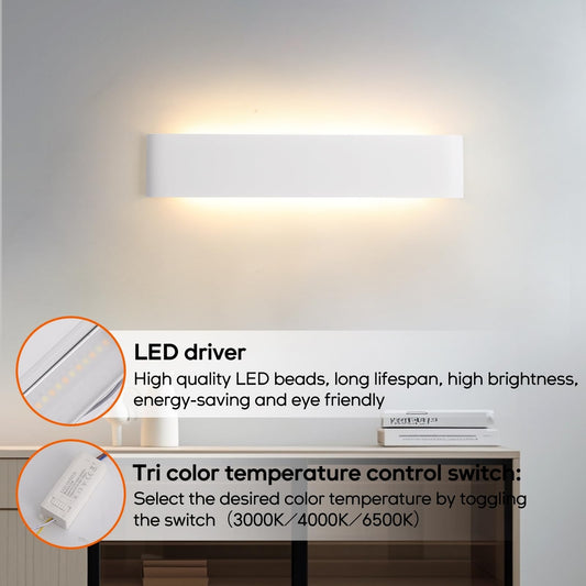 2x Mille Lucciole LED stenska svetilka – 24W, 3000K/4000K/6500K