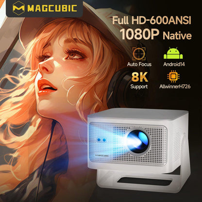 LED projektor Magcubic HY350MAX, 4K/8K, 600ANSI, Android 14, Wifi 6, AutoFocus