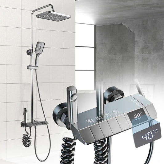 🚿 Moderni tuš sistem s termostatom in LED prikazom temperature