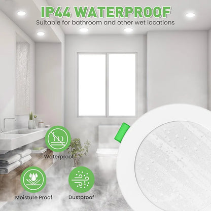 💡6x Alusso LED recessed light 10W (113mm) – white