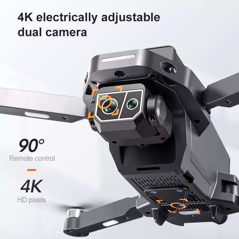 2x vožen K619 MAX profesionalni dron z GPS, 3x baterija-75min, 4K dvojno kamero in 5G zaslonom, kot nov