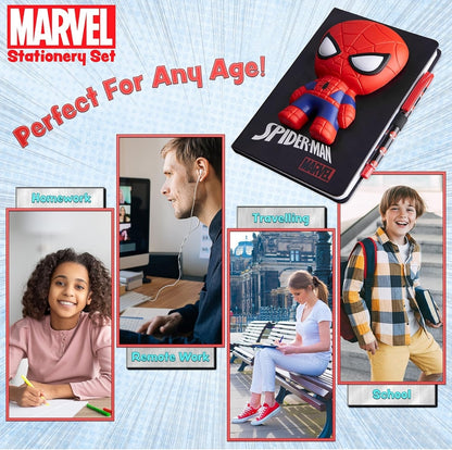 Original Marvel Spiderman A5 zvezek in kulica – 3D pisarniški set