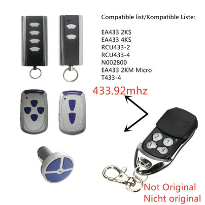 Daljinec za garažna vrata NORMSTAHL – 433,92 MHz (4 gumbi)