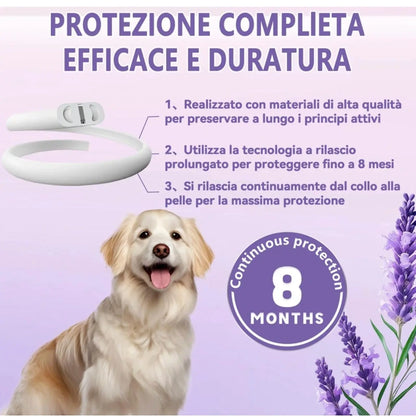 Komplet 2x HuakChai antiparazitna ovratnica za pse – 65 cm, zaščita do 8 mesecev