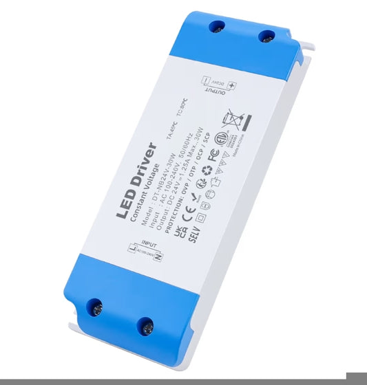 LED napajalnik 24V – 30W, Slim (ultra tanek), konstantna napetost