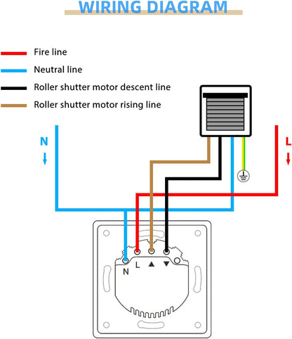 🪟 CURRYSMARTER smart roller shutter switch with WiFi connection and voice control - 4 pcs