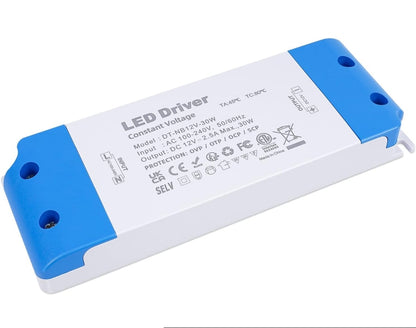 LED napajalnik 12V – 30W, tanek (Slim), konstantna napetost