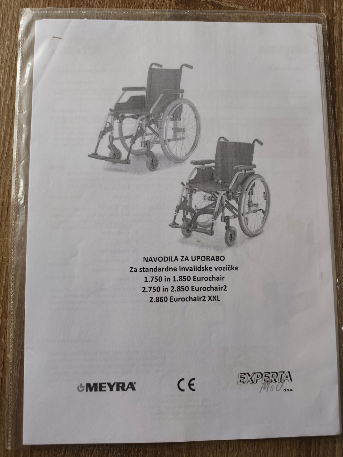 Invalidski voziček Meyra Eurochair - KOT NOV- POSREDNIŠKA PRODAJA - naklikaj.si