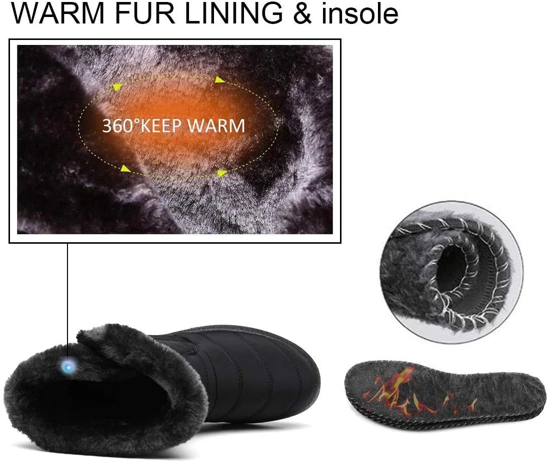 KVbaby otroški podloženi zimski škornji z zadrgo (št. 29, sivi)