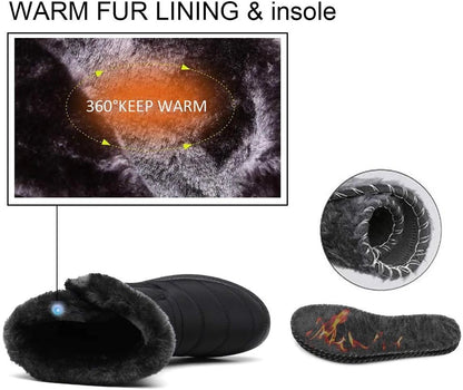 KVbaby otroški podloženi zimski škornji z zadrgo (št. 29, sivi)