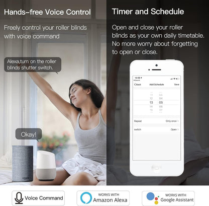 MOES MS-108ZR pametni WiFi/Zigbee modul za rolete – 4-paket (Alexa & Google Home)