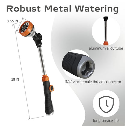 🚿 Garden spray gun with 180° adjustable head - 8 spraying modes