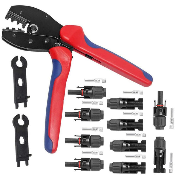 🔧 Klešče za stiskanje MC4 konektorjev – komplet z orodjem in konektorji - naklikaj.si