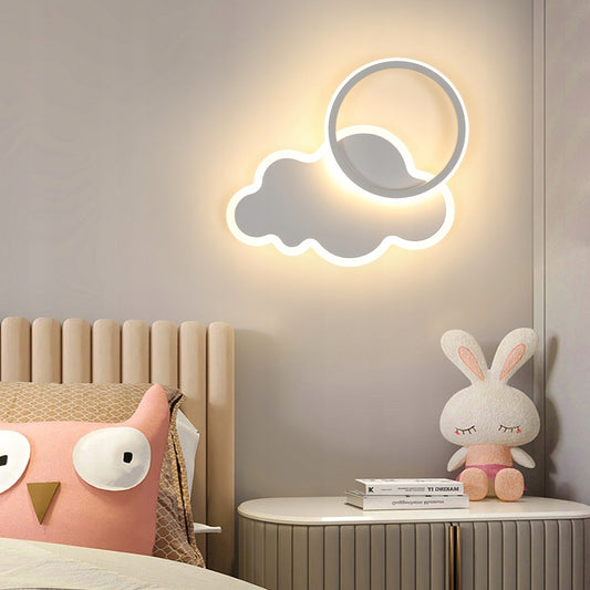 ☁️ LED stenska svetilka oblak z obročem – 20W