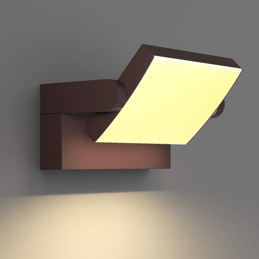 💡KLIGHTEN LED zunanja/ notranja stenska svetilka 24W, 3000K, IP65 – bronasta
