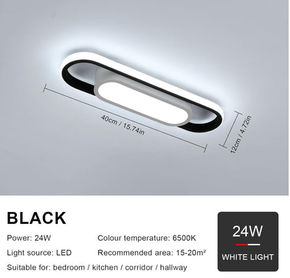 💡 Modern LED wall/ceiling lamp 24W – cool white 6500K