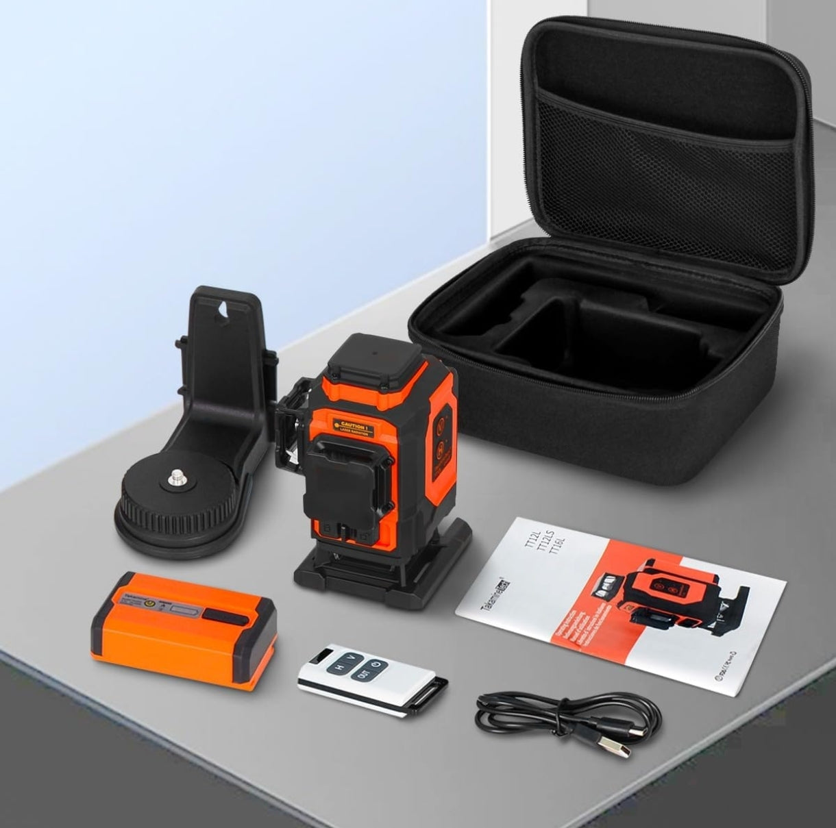 TAKAMINE PRO verzija, 4D gradbeni laser, 16 linij, 4×360°, Bluetooth+daljinec, 1 leto garancija