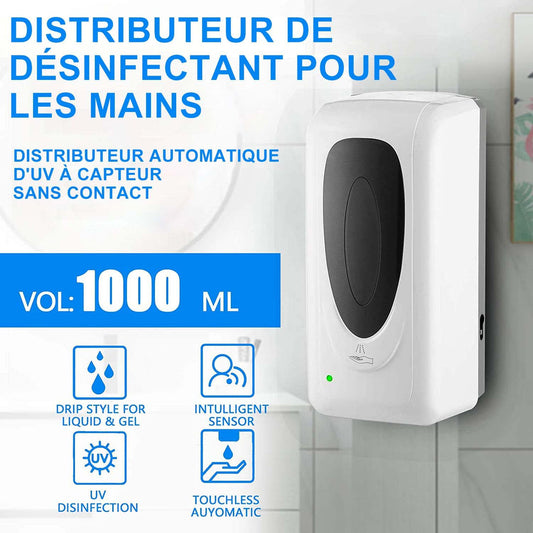 🧴 Avtomatski dozirnik razkužila Jewaytec – 1000 ml, stenski, s senzorjem in UV-sterilizacijo