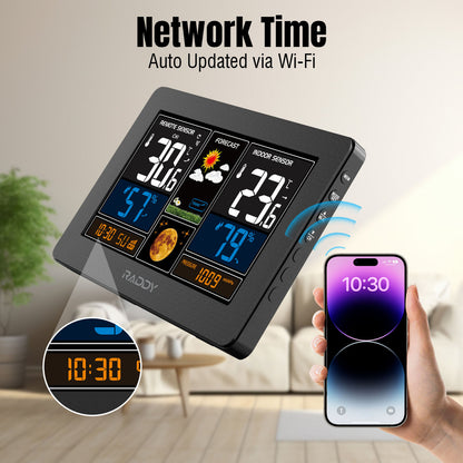🌦️ Raddy WiFi weather station with outdoor sensor