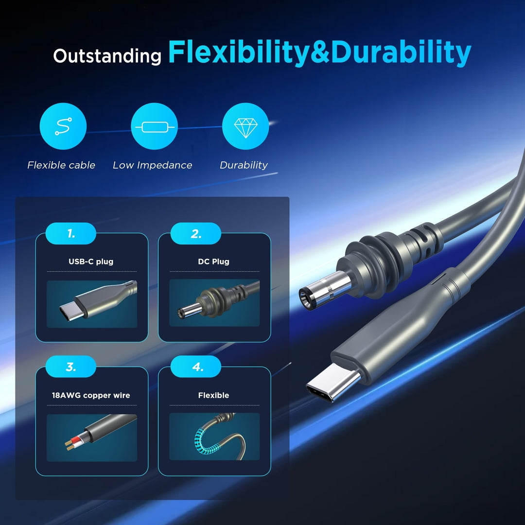 USB-C v DC napajalni kabel za Starlink Mini – 100W