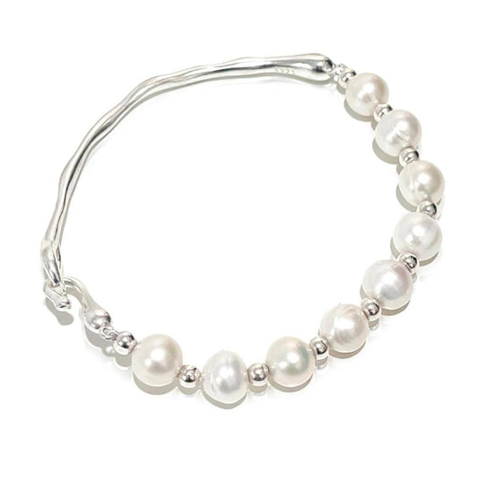 ✨ Srebrna (925) zapestnica z biseri Swarovski -18cm