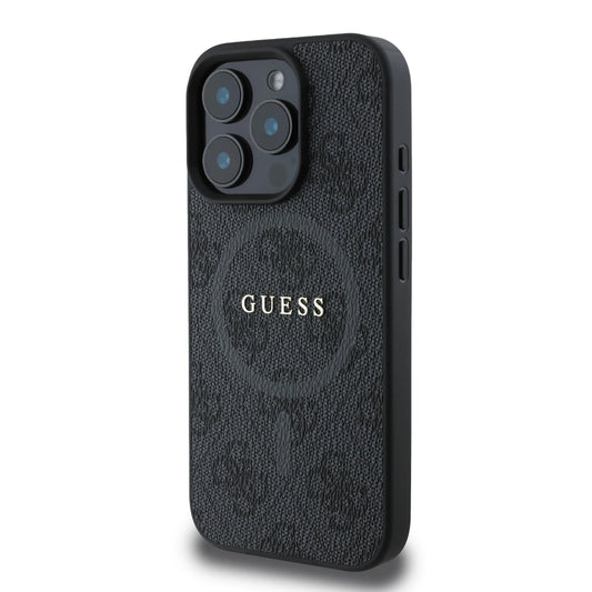 Guess zaščitni ovitek za iPhone 16 Pro Max – črn, MagSafe