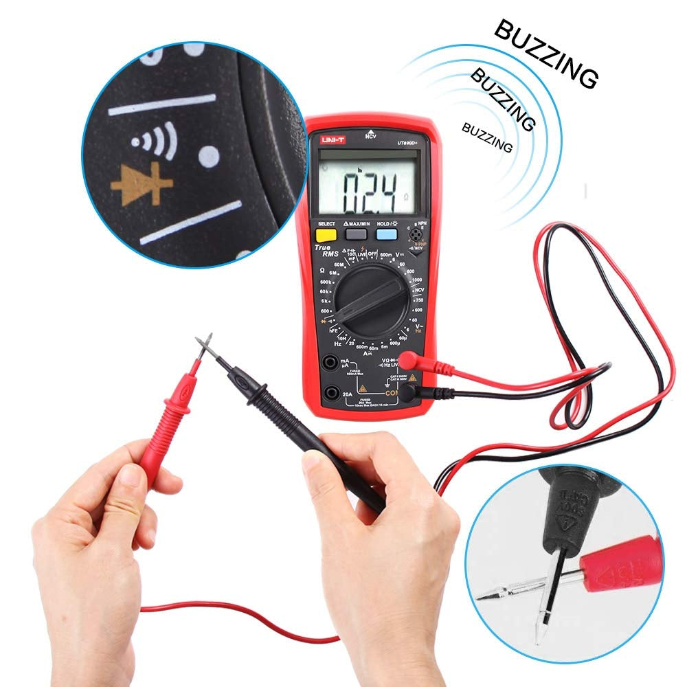 UNI-T UT890D+ digitalni multimeter – True RMS, AC/DC merjenje, LCD