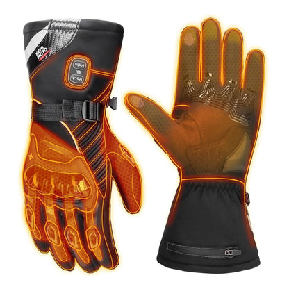 Grelne motoristične rokavice KEMIMOTO, baterija 2x 3000mah - velikost M