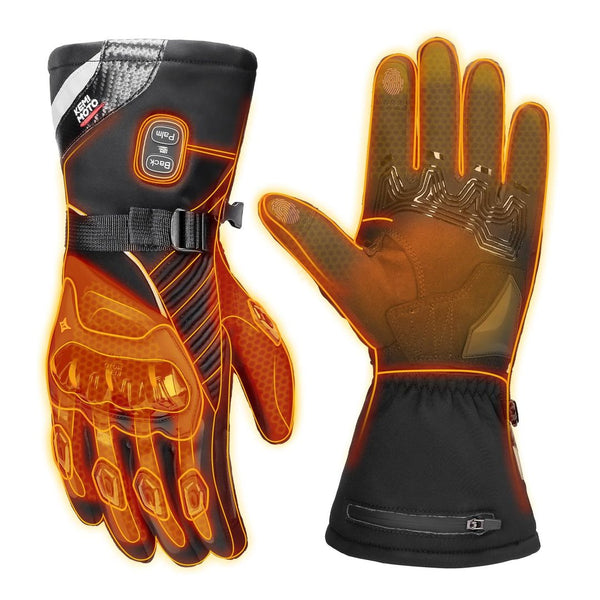 Grelne motoristične rokavice KEMIMOTO, baterija 2x 3000mah - velikost M