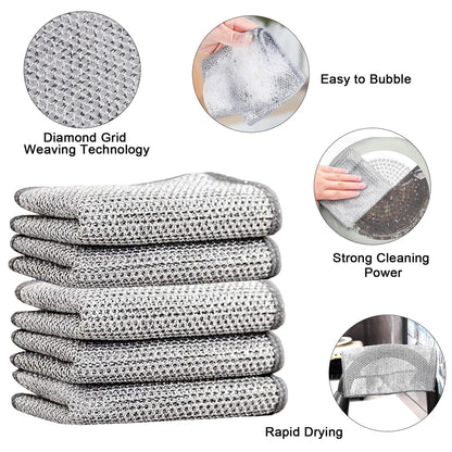 🧽 GOTFUN set of 10 microfiber cleaning cloths