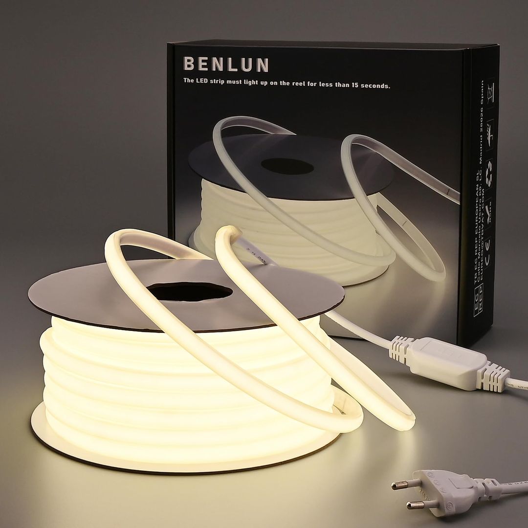 BENLUN 20M COB LED trak 4000K, 230V, IP65 - naklikaj.si