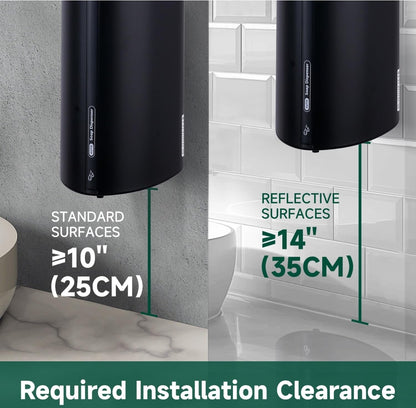 🧴 Automatic soap dispenser - 860 ml, touch sensor, black color
