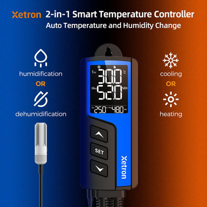 🌡️ Xetron STC-1000ProTH digital temperature and humidity controller, 220V – 2 in 1