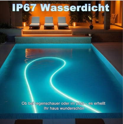 15m HEROMIND RGB LED neonski trak, daljinec, aplikacija, IP67