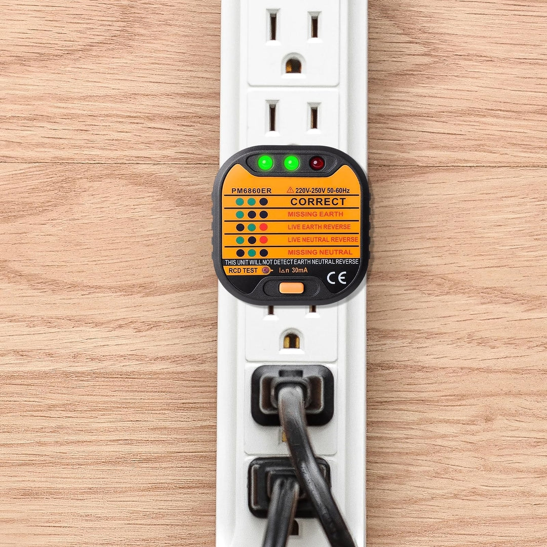 WOWLELA tester PM6860ER – tester vtičnic z RCD funkcijo