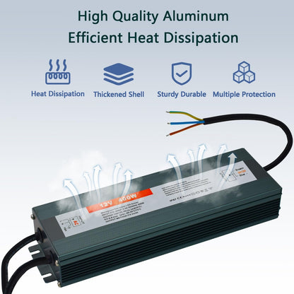 🔌 LED napajalnik 12V 400W, IP67 vodoodporen