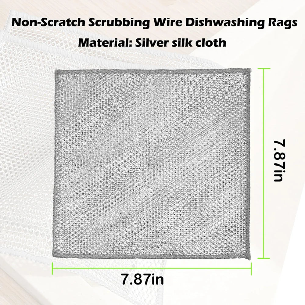 🧽 12x wire dishcloth 20x20cm