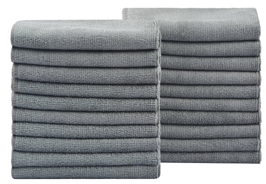 🧽 Quality microfiber cloths - set of 20 pieces 30×30 cm (gray)