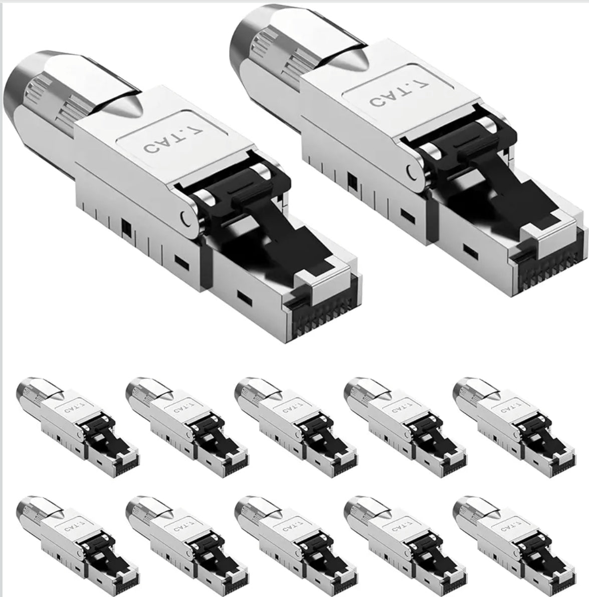 Komplet 12x internetni konektorji Cat7 RJ45 - naklikaj.si