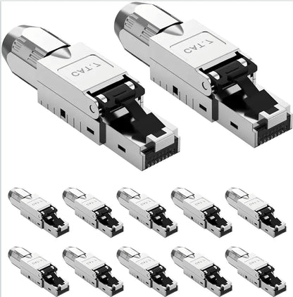 Komplet 12x internetni konektorji Cat7 RJ45 - naklikaj.si