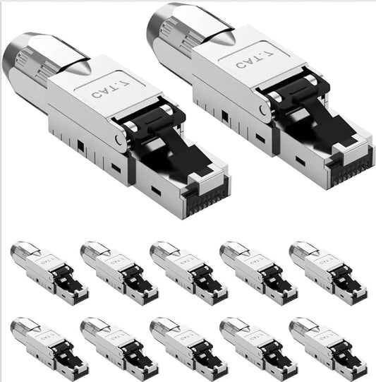 Komplet 12x internetni konektorji Cat7 RJ45 - naklikaj.si
